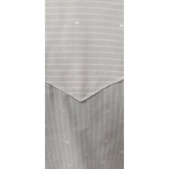 Pan Handle Slim Mens 16-34 Beige Stripe Dots Long Sleeve Button Up Western Shirt - Picture 11 of 12